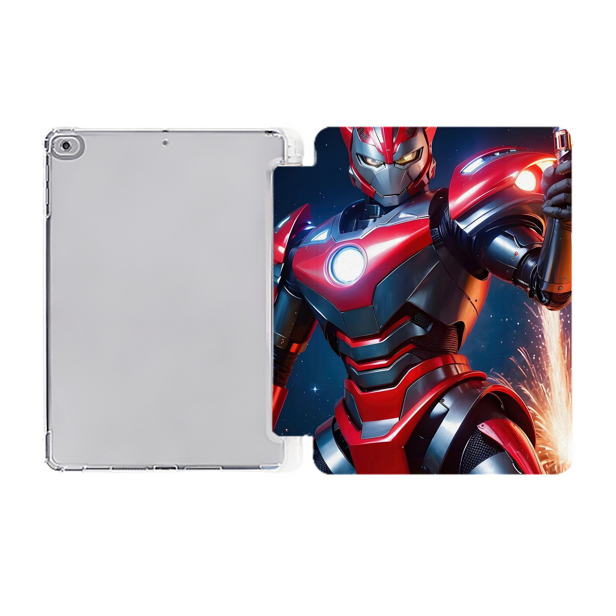 （画像用） ウルトラマン Ultraman IPad ケース ペン収納付き 三つ折りスタンド PUレザー×シリコン 対応機種9.5/10.5/10.9インチ